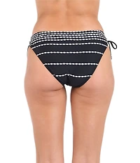 La Blanca City Lights Linear Printed Adjustable Loop Hipster Swim Bottom