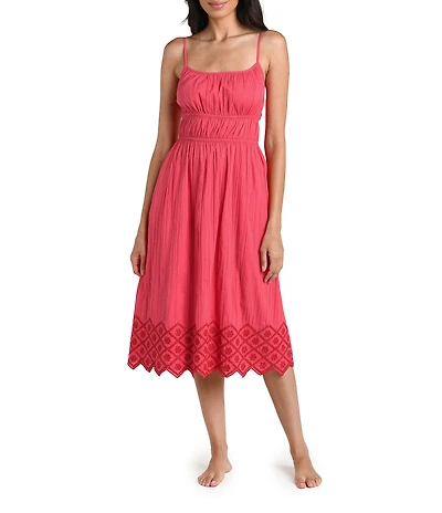 La Blanca Crinkle Collective Square Neck Maxi Dress Swim Cover-Up