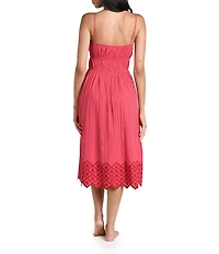 La Blanca Crinkle Collective Square Neck Maxi Dress Swim Cover-Up