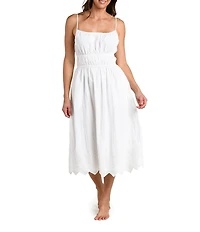 La Blanca Crinkle Collective Square Neck Maxi Dress Swim Cover-Up