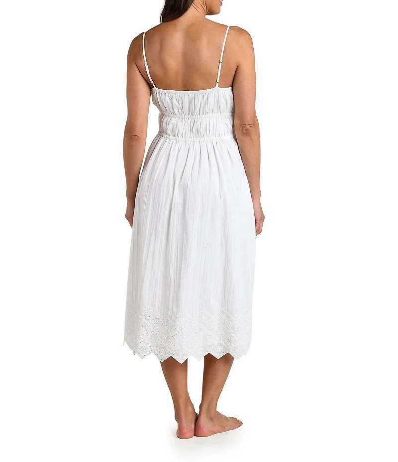 La Blanca Crinkle Collective Square Neck Maxi Dress Swim Cover-Up