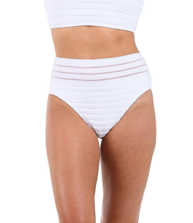 La Blanca Fluid Lines Tummy Control High Waist Swim Bottom
