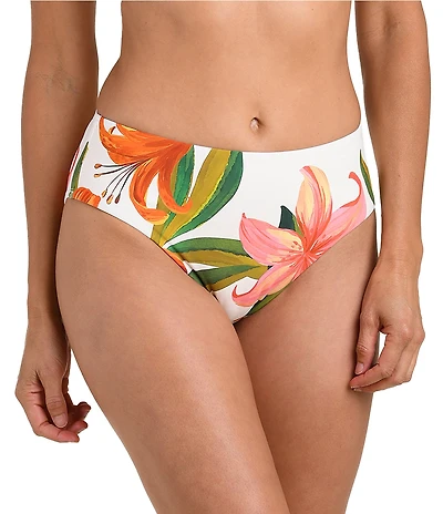 La Blanca Jungle Blossom Mid Rise Tummy Control Hipster Swim Bottom