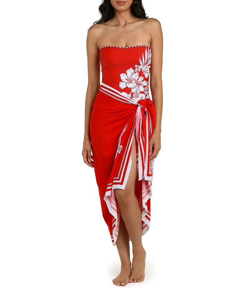 La Blanca Mariner Blooms Pareo Swim Cover-Up