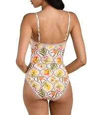 La Blanca Palm Nouveau Lingerie Tank One Piece Swimsuit