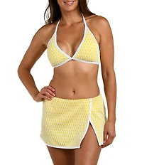 La Blanca Pre & Paddle Wrap Overlay Side Slit Skirted Swim Bottom
