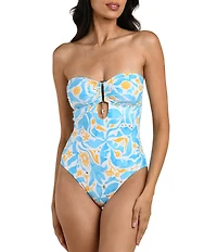 La Blanca Trinket Treasures Tummy Control Bandeau One Piece Swimsuit