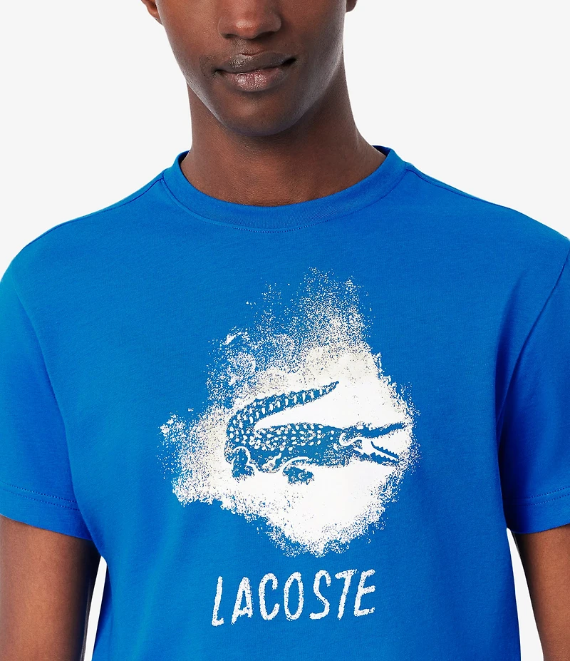 Lacoste Big & Tall Screen Print Short Sleeve Graphic T-Shirt