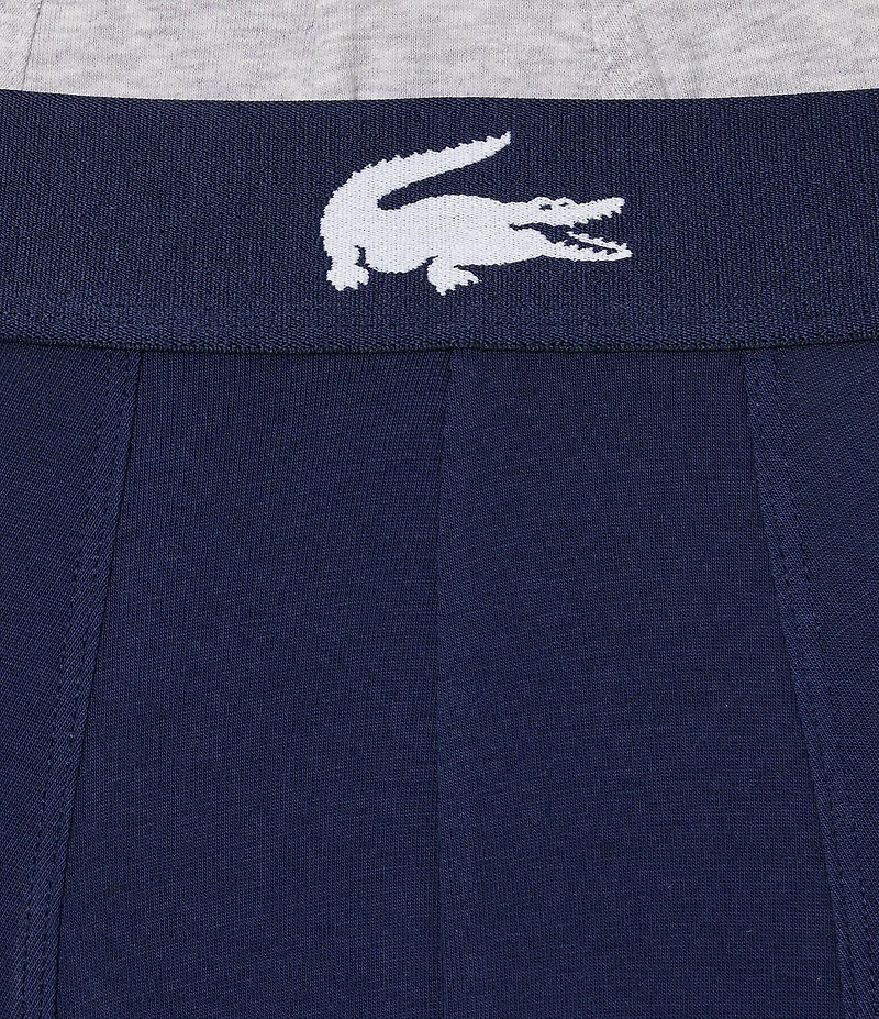 Lacoste Big Croc 5#double; Inseam Boxer Briefs 3-Pack