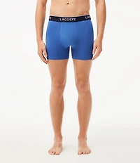 Lacoste Branded Waistband 5#double; Inseam Boxer Briefs 3-Pack