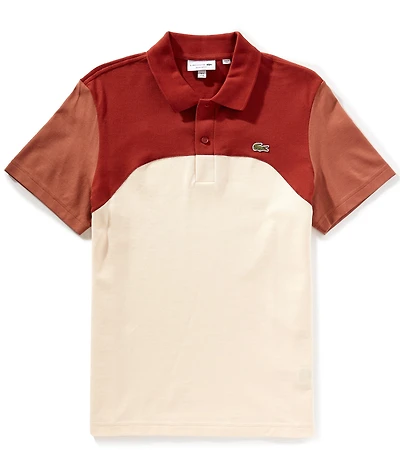 Lacoste Color Block Pique Short Sleeve Polo Shirt