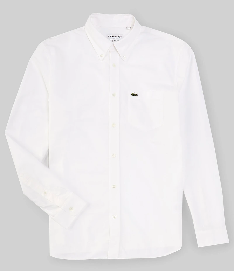 Lacoste Cotton Oxford Long Sleeve Woven Shirt