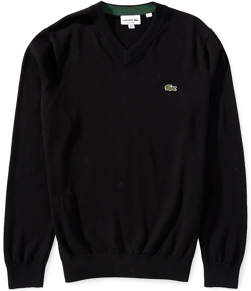 Lacoste Cotton V-Neck Sweater