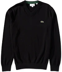 Lacoste Cotton V-Neck Sweater