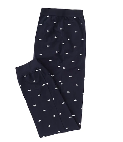 Lacoste Croc Logo Blended Fleece Jogger Pants