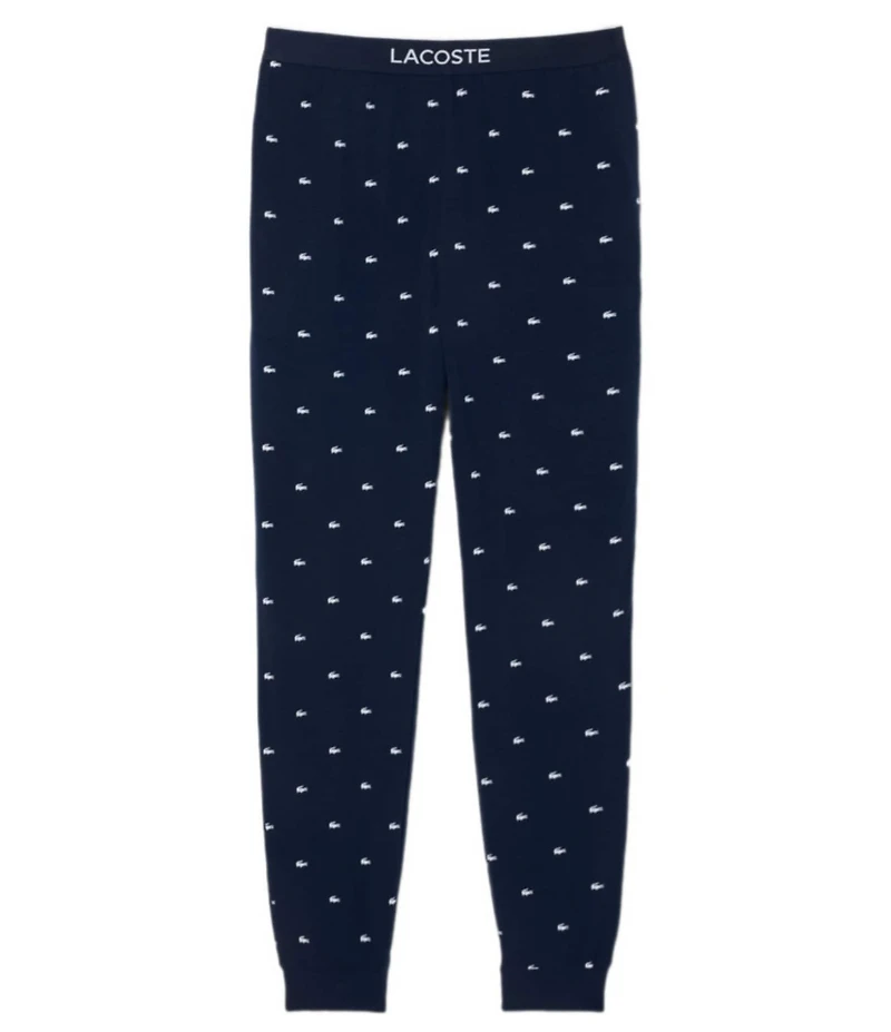 Lacoste Crocodile Pattern Jogger Pajama Pants