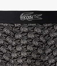 Lacoste Crocodile Printed Stretch Jersey 5#double; Boxer Briefs