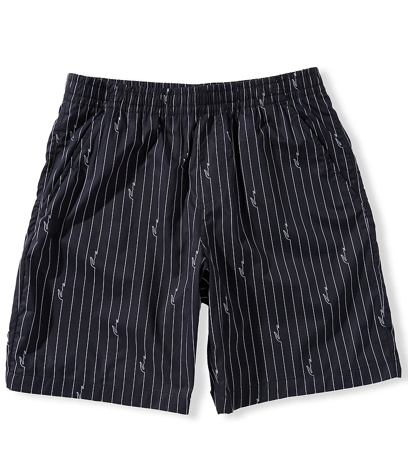 Lacoste Crocodile Stripe 8#double; Inseam Shorts