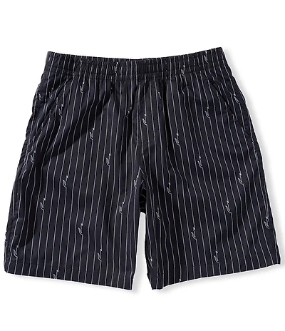 Lacoste Crocodile Stripe 8#double; Inseam Shorts