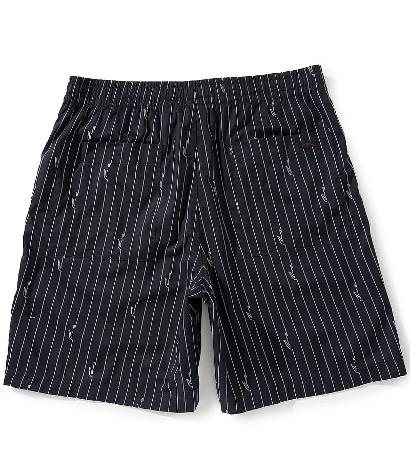 Lacoste Crocodile Stripe 8#double; Inseam Shorts