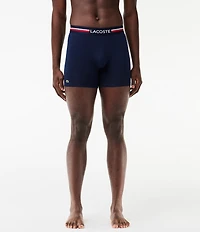 Lacoste French Flag 5#double; Inseam Boxer Briefs 3-Pack