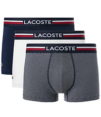 Lacoste #double;French Flag#double; Signature Trunks 3-Pack