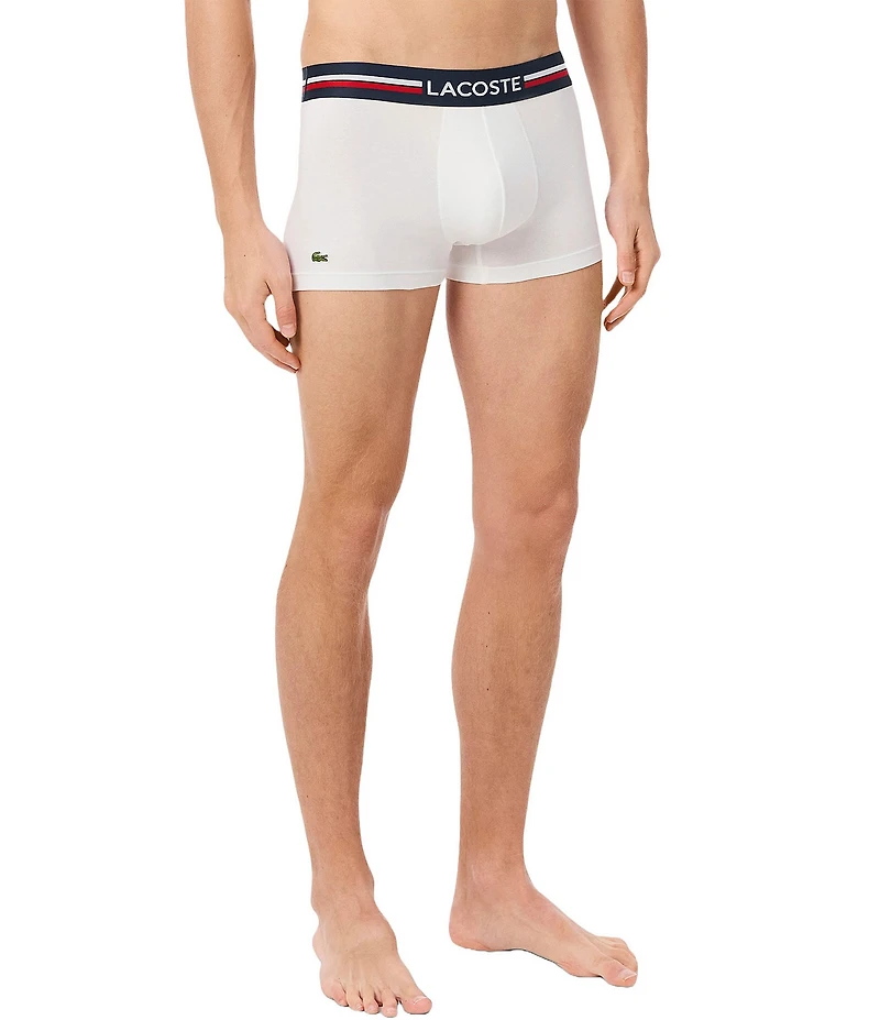 Lacoste #double;French Flag#double; Signature Trunks 3-Pack