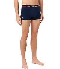 Lacoste #double;French Flag#double; Signature Trunks 3-Pack