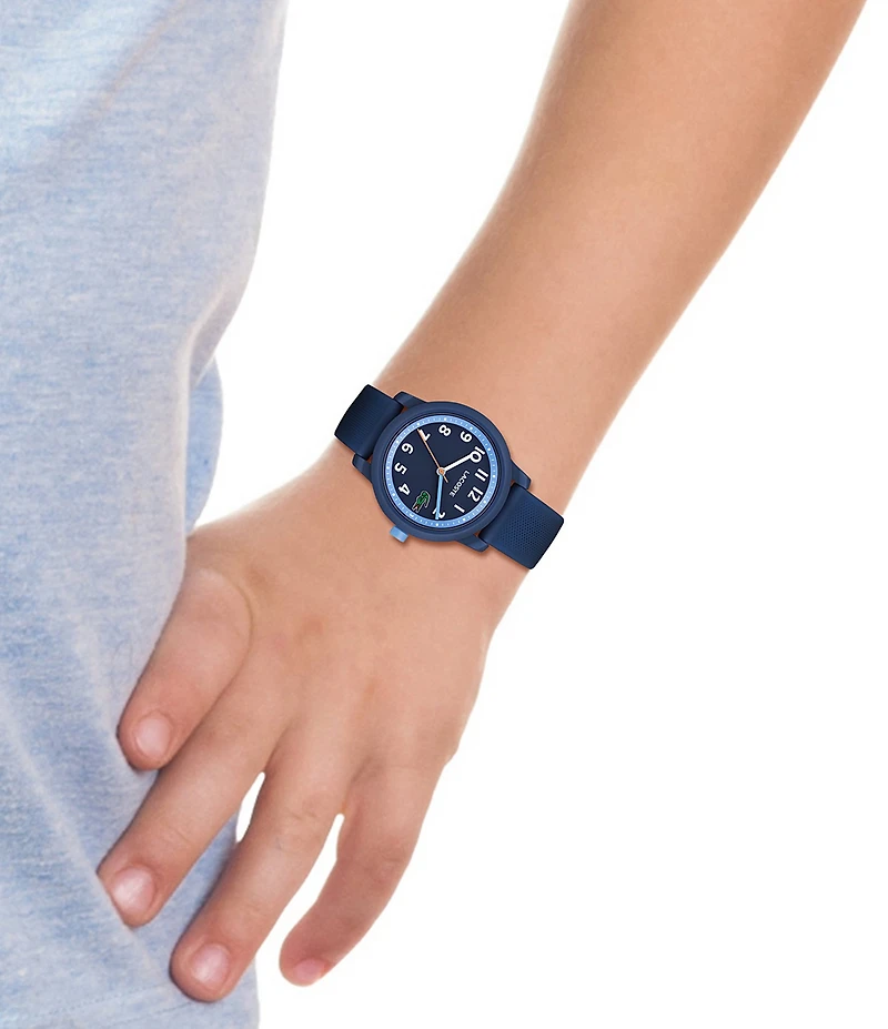 Lacoste Kid's 12.12 Three-Hand Light Silicone Strap Watch
