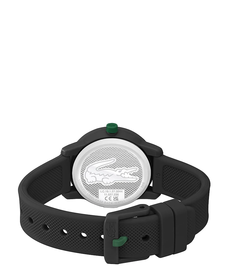 Lacoste Kid's 12.12 Three-Hand Light Silicone Strap Watch