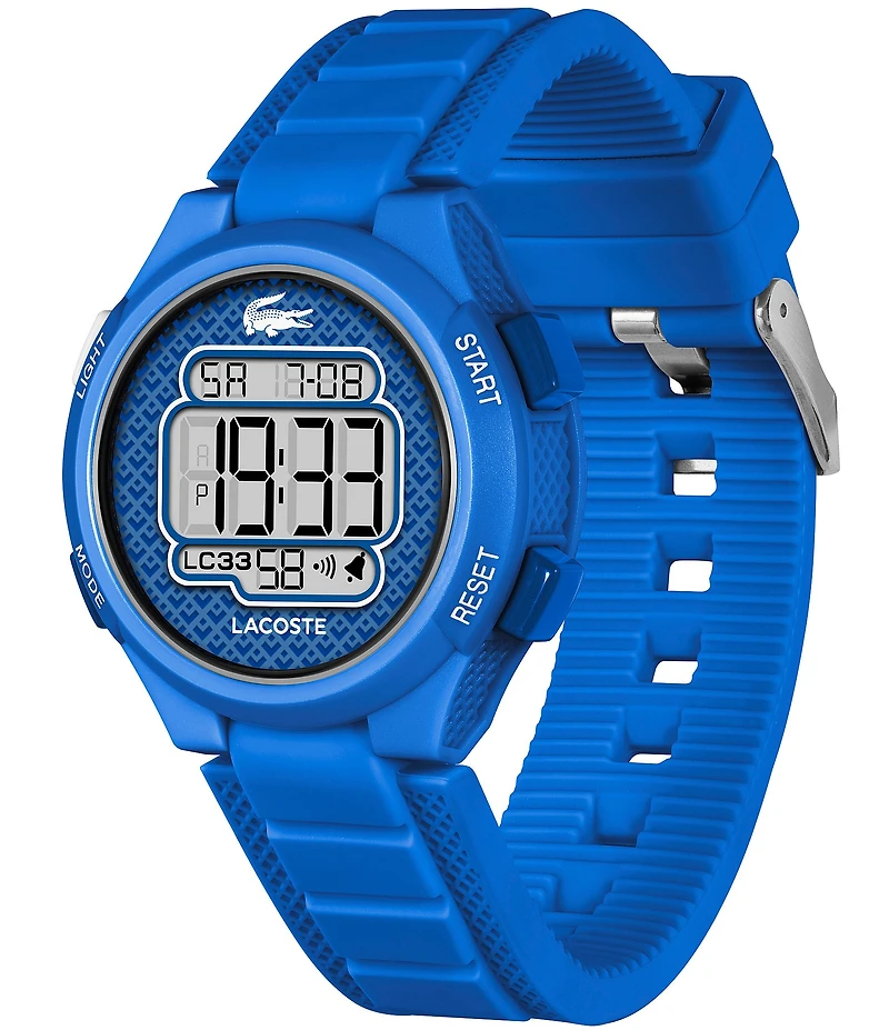 Lacoste Kid's LC33 Digital Silicone Strap Watch