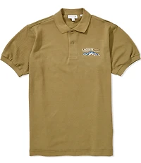 Lacoste Landscape Print Pique Short Sleeve Polo Shirt