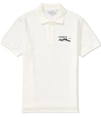 Lacoste Landscape Print Pique Short Sleeve Polo Shirt