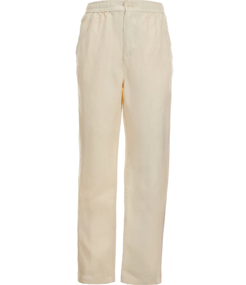 Lacoste Linen Blend Twill Chino Straight Leg Pants