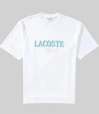 Lacoste Loose Fit Printed Short Sleeve T-Shirt