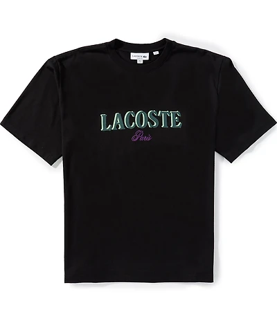 Lacoste Loose Fit Printed Short Sleeve T-Shirt