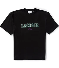 Lacoste Loose Fit Printed Short Sleeve T-Shirt