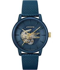Lacoste Men's 12.12 Automatic Leather Strap Watch