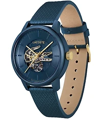 Lacoste Men's 12.12 Automatic Leather Strap Watch