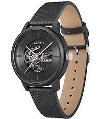 Lacoste Men's 12.12 Automatic Leather Strap Watch