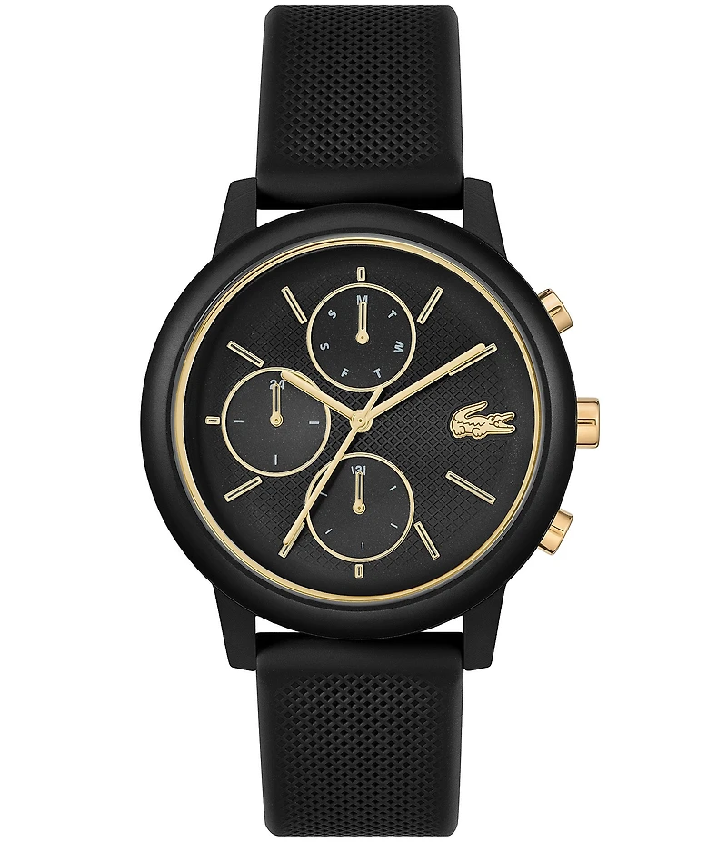 Lacoste Men's 12.12 Move Chronograph Silicone Strap Watch