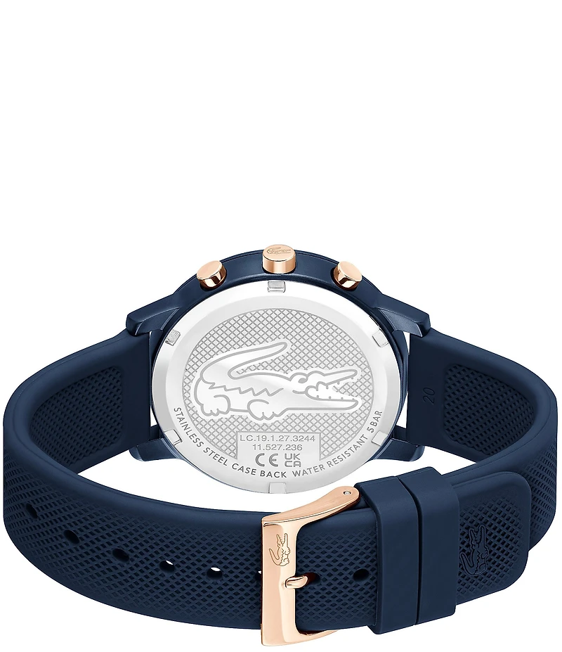 Lacoste Men's 12.12 Move Chronograph Silicone Strap Watch
