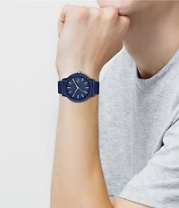 Lacoste Men's 12.12 Quartz Analog Black Textured Silicone Watch