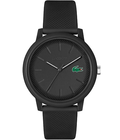 Lacoste Men's 12.12 Quartz Analog Solid Tonal Silicone Watch