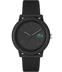 Lacoste Men's 12.12 Quartz Analog Solid Tonal Silicone Watch