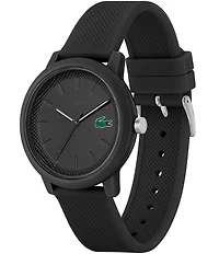 Lacoste Men's 12.12 Quartz Analog Solid Tonal Silicone Watch