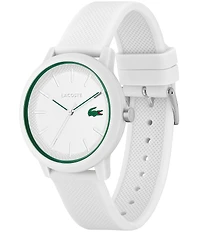 Lacoste Men's 12.12 Quartz Analog Solid Tonal Silicone Watch