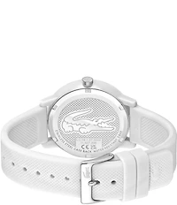 Lacoste Men's 12.12 Quartz Analog Solid Tonal Silicone Watch