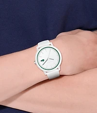 Lacoste Men's 12.12 Quartz Analog Solid Tonal Silicone Watch