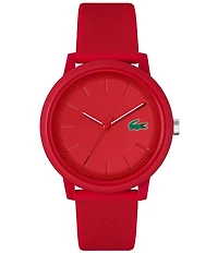 Lacoste Men's 12.12 Quartz Analog Solid Tonal Silicone Watch